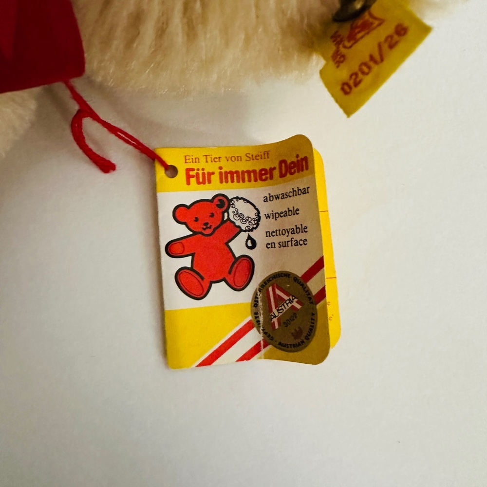 Steiff Original Jointed Teddy Bear 0201/26 Austria Signed By Otto Hans Steiff - Picture 8 of 15